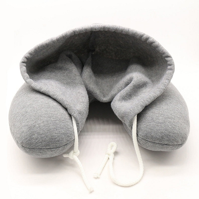 HOODED TRAVEL NECK PILLOW