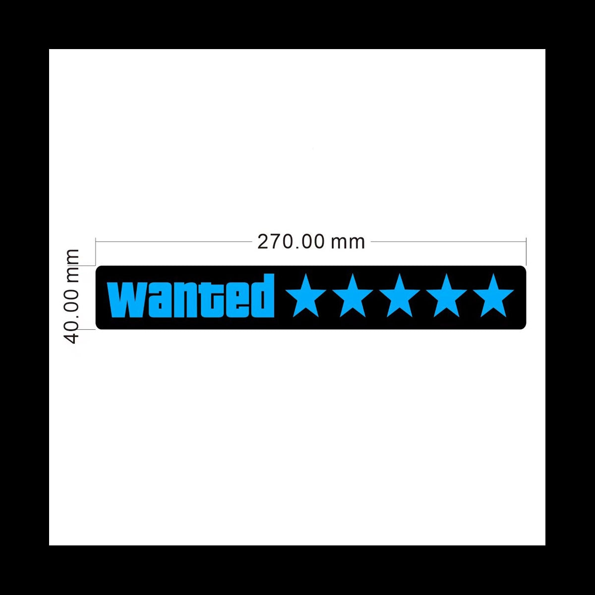 WANTED LEVEL LED CAR SIGN