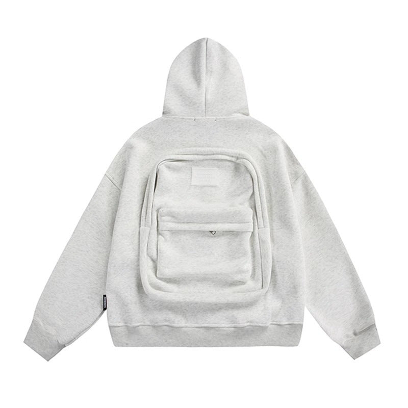 Hooded Sweatshirt with Back storage