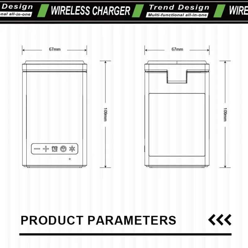 6 in 1 MAGNETIC WIRELESS CHARGER & SPEAKER