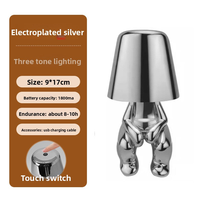 Electroplated Little Golden Man Table Lamp