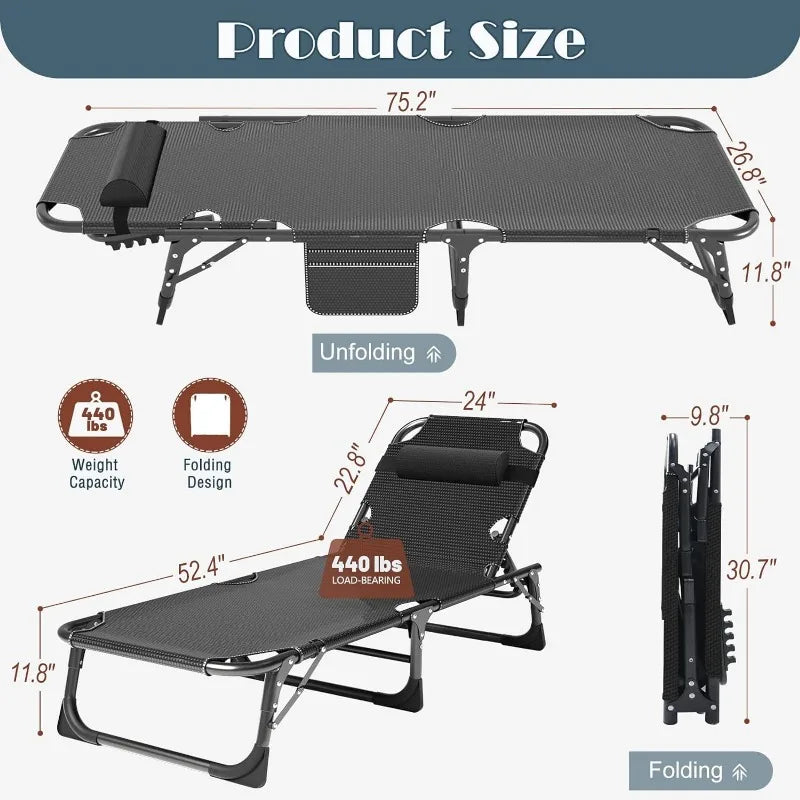 3 IN 1 FOLDING CAMPING BED