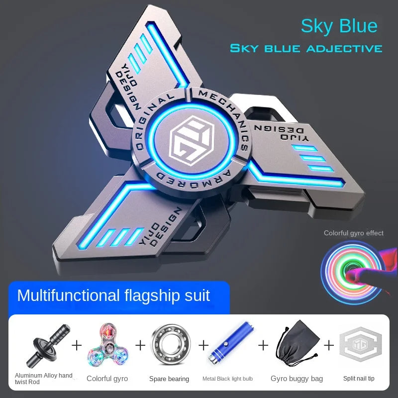 FIDGET TOYS EDC LUMINOUS FINGERTIP GYRO HAND SPINNER