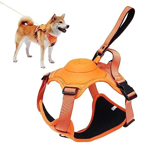 DOG HARNESS & AUTOMATIC RETRACTABLE LEASH KIT