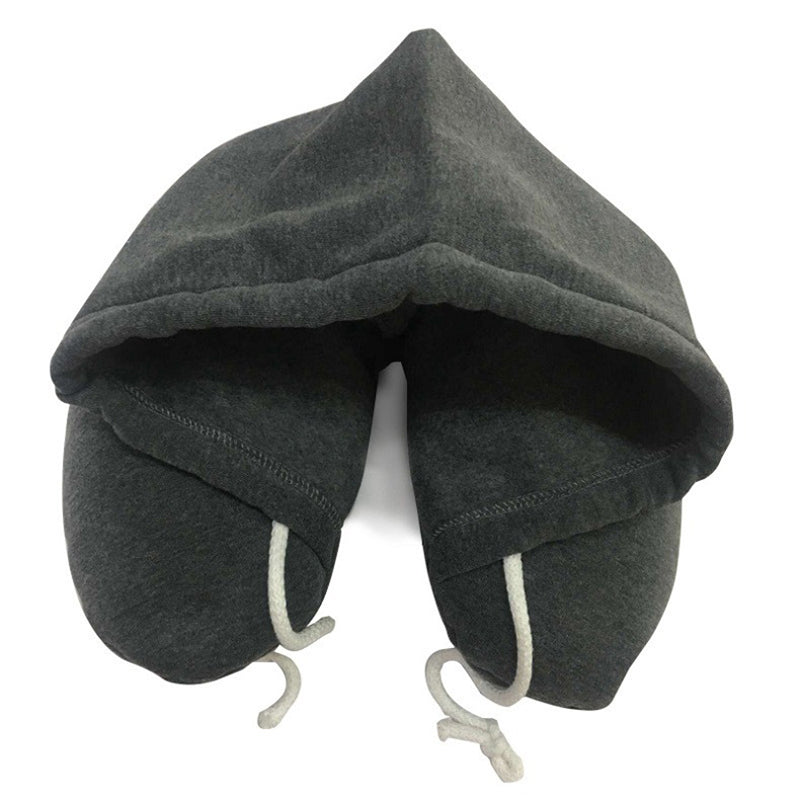 HOODED TRAVEL NECK PILLOW