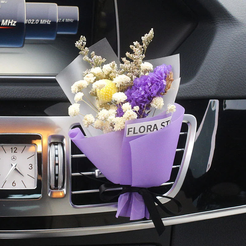 DRIED FLOWERS BOUQUET FOR CAR VENT