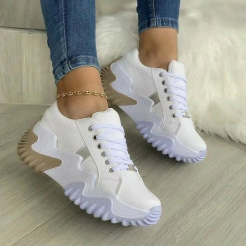 Summer Women's Sneakers - Thick Bottom Canvas Casual Shoes
