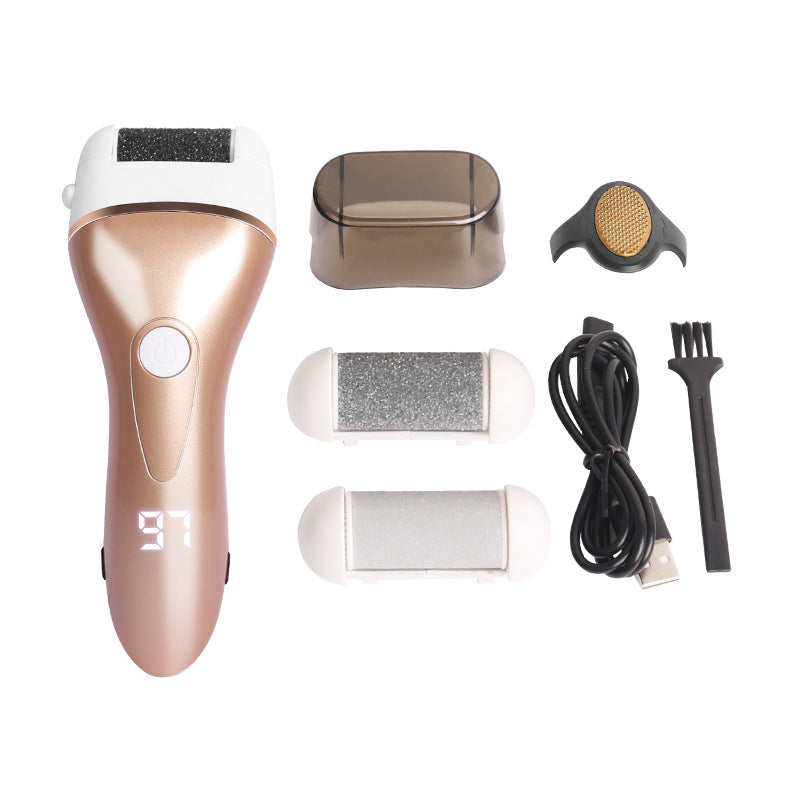 Electric Foot Grinder with 3 Grinding Heads - Rechargeable