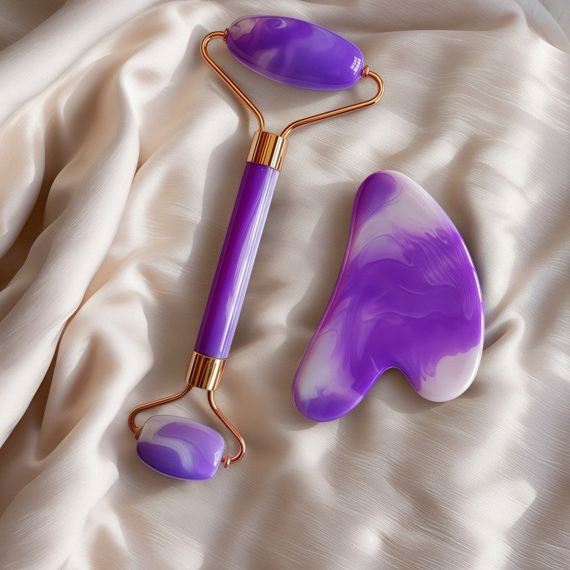 Facial Roller & Scraper Massage Set