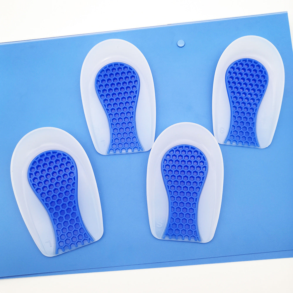 Pure Silicone Honeycomb Heel Pad for Shock Absorption and Height Increase