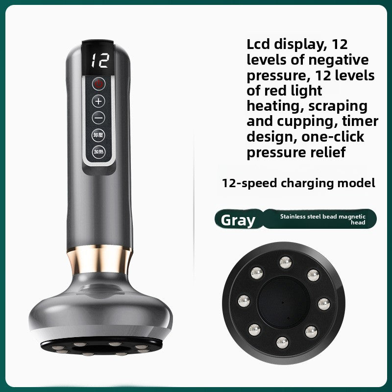 Electric Gua Sha Device with Heating & Cupping Functions