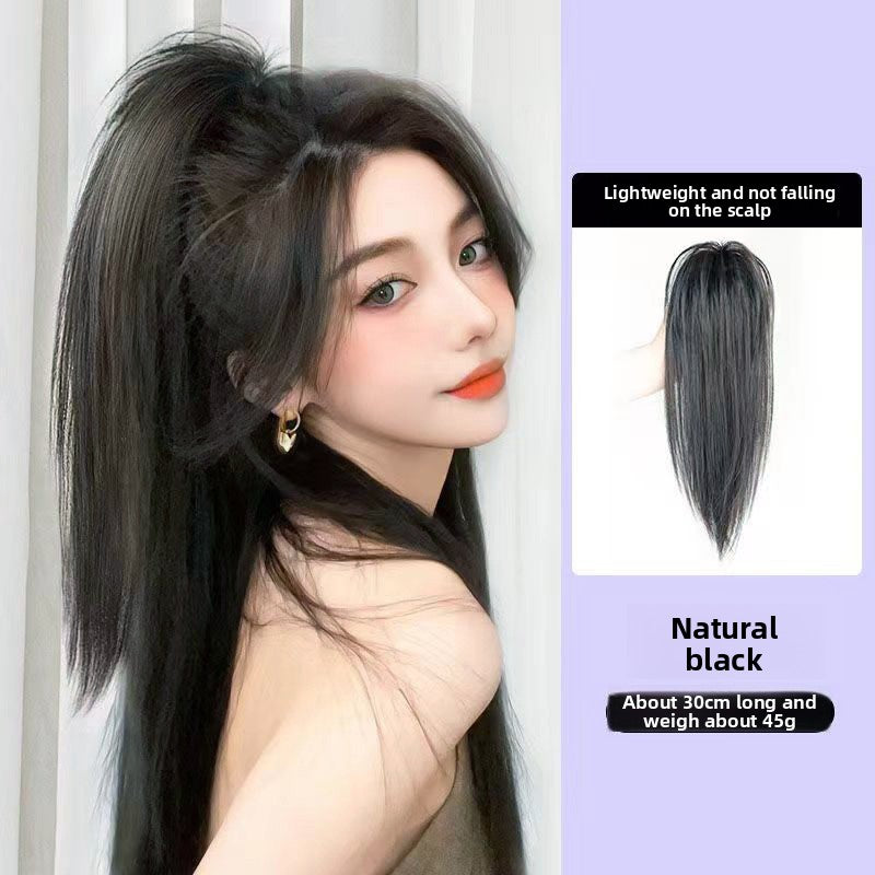 Waterfall Half Tie Clip On Ponytail Wig