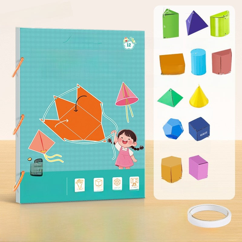 DIY Geometry Activity Book for Kids: Spatial Learning