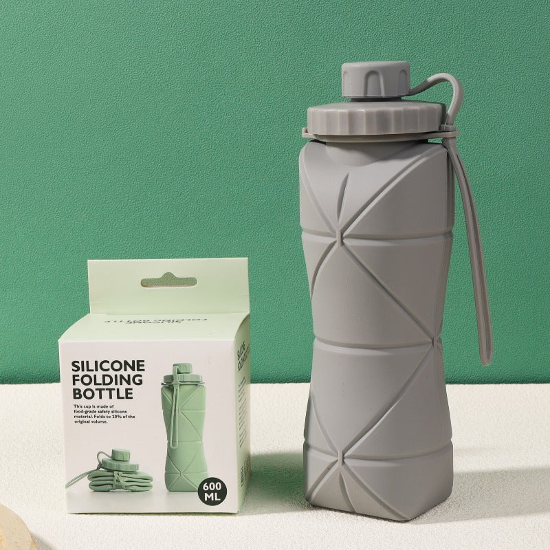 High-Temperature Resistant Silicone Folding Water Bottle