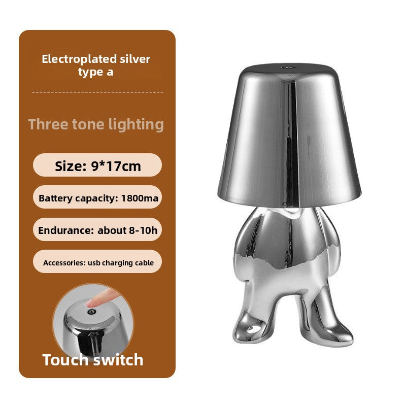 Electroplated Little Golden Man Table Lamp