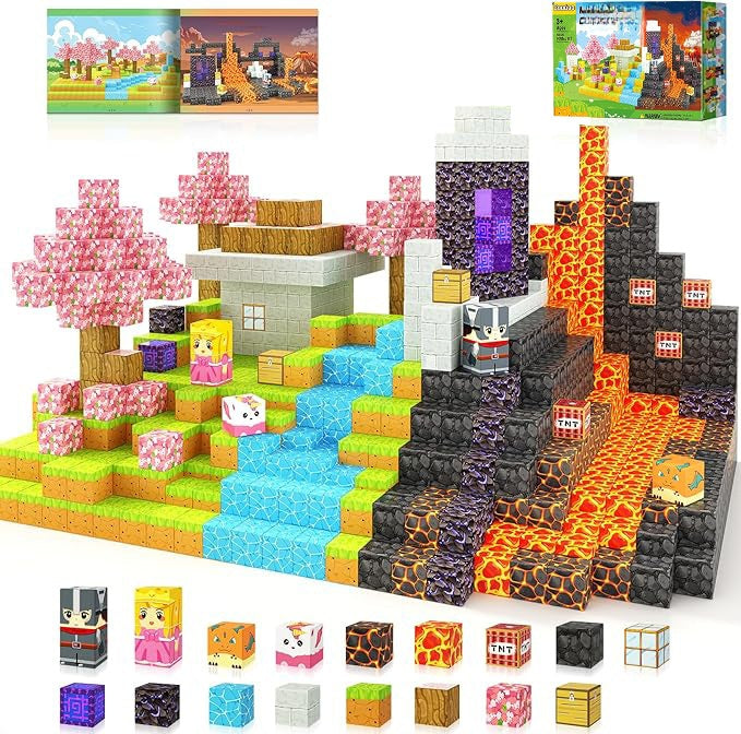 Mini World Magnetic Building Blocks for Kids DIY Castle Construction