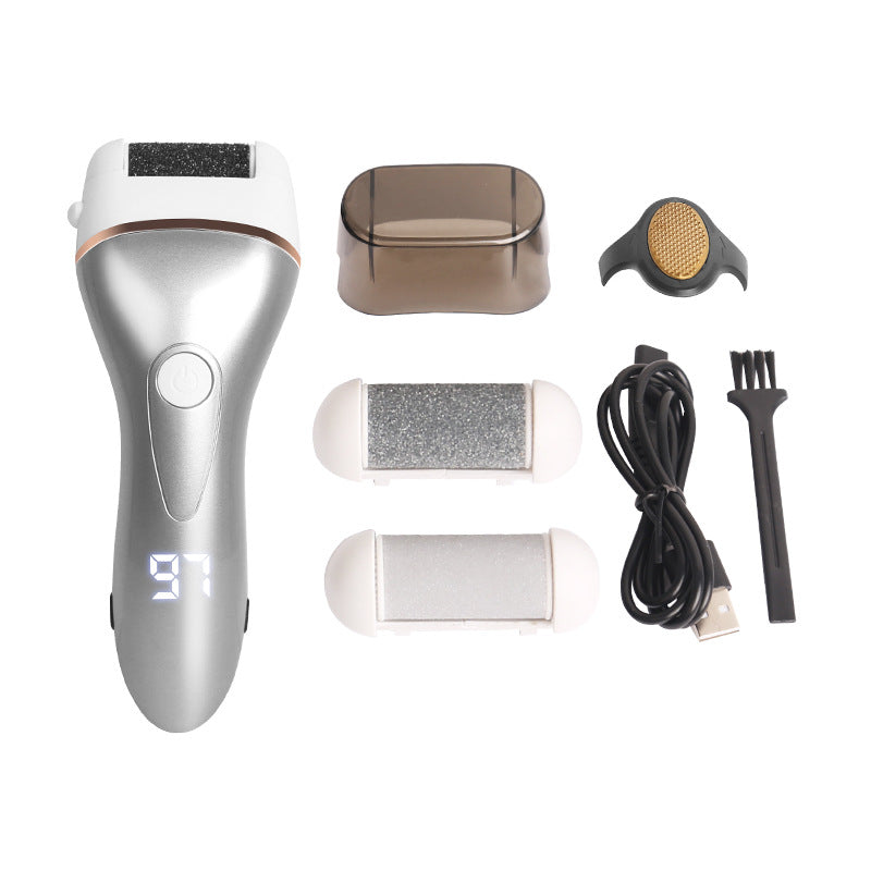 Electric Foot Grinder with 3 Grinding Heads - Rechargeable