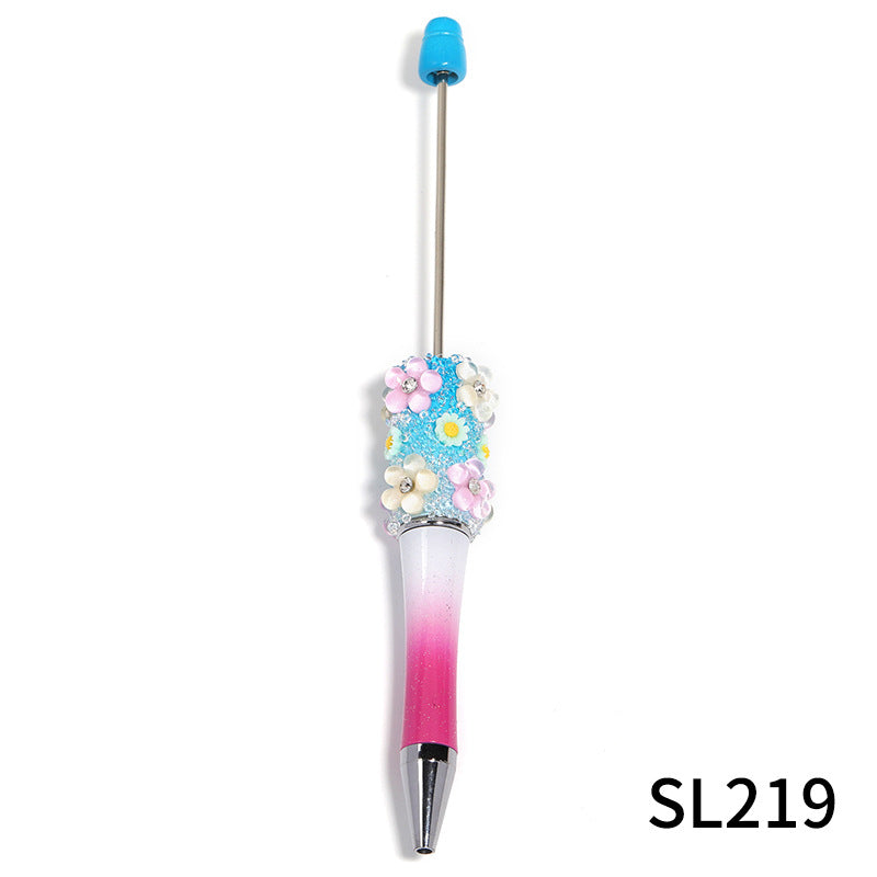 Creative DIY Flower Beaded Ballpoint Pen
