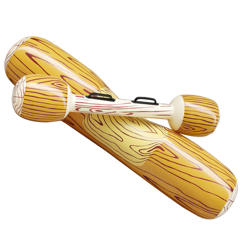 Inflatable Double Water Strike Game Set with Swimming Logs and Sticks