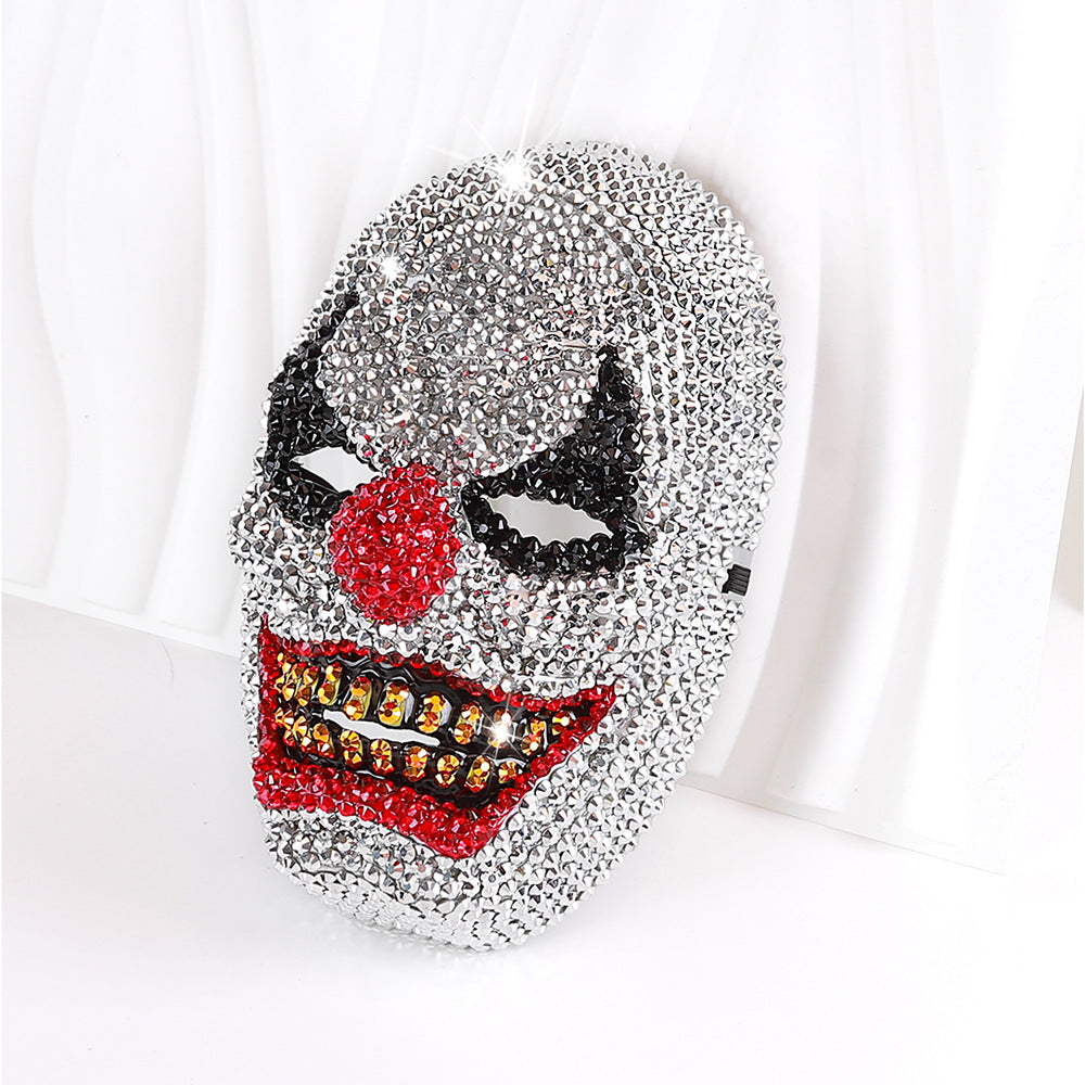 Diamond-Studded Skull Party Mask