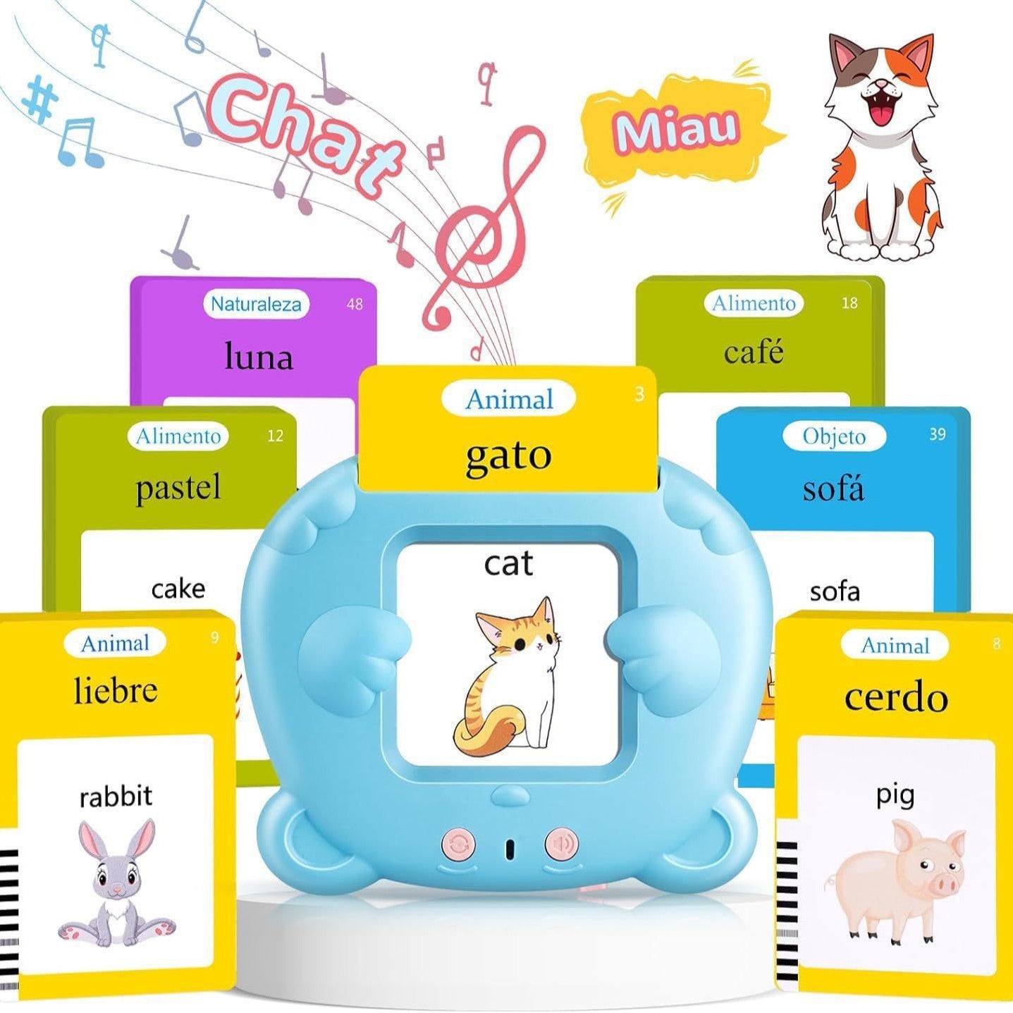 Flash Cards Early Education Learning Machine - Spanish Talking