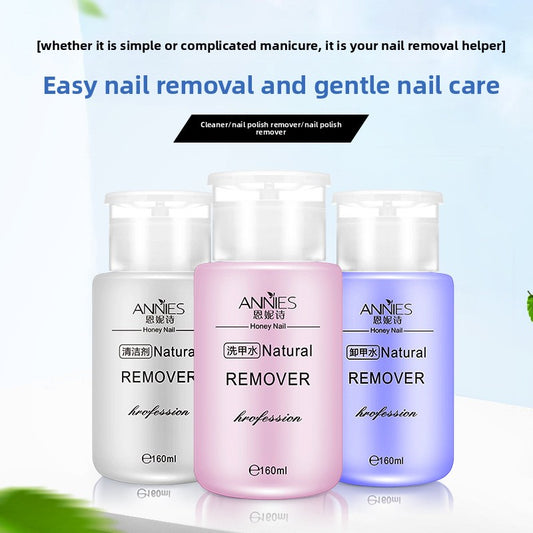 Press Bottle Nail Polish Remover and Cleaning Water