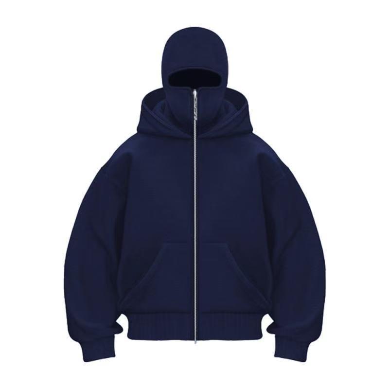 Loose Fleece-Lined Hooded Sweatshirt