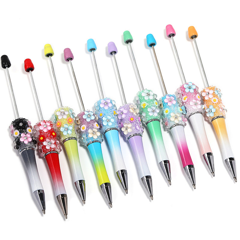 Creative DIY Flower Beaded Ballpoint Pen