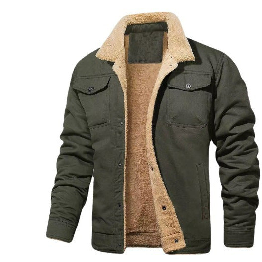 Men's Fleece-Lined Casual Jacket