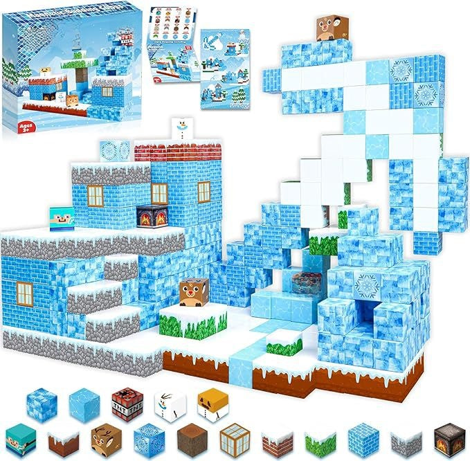Mini World Magnetic Building Blocks for Kids DIY Castle Construction
