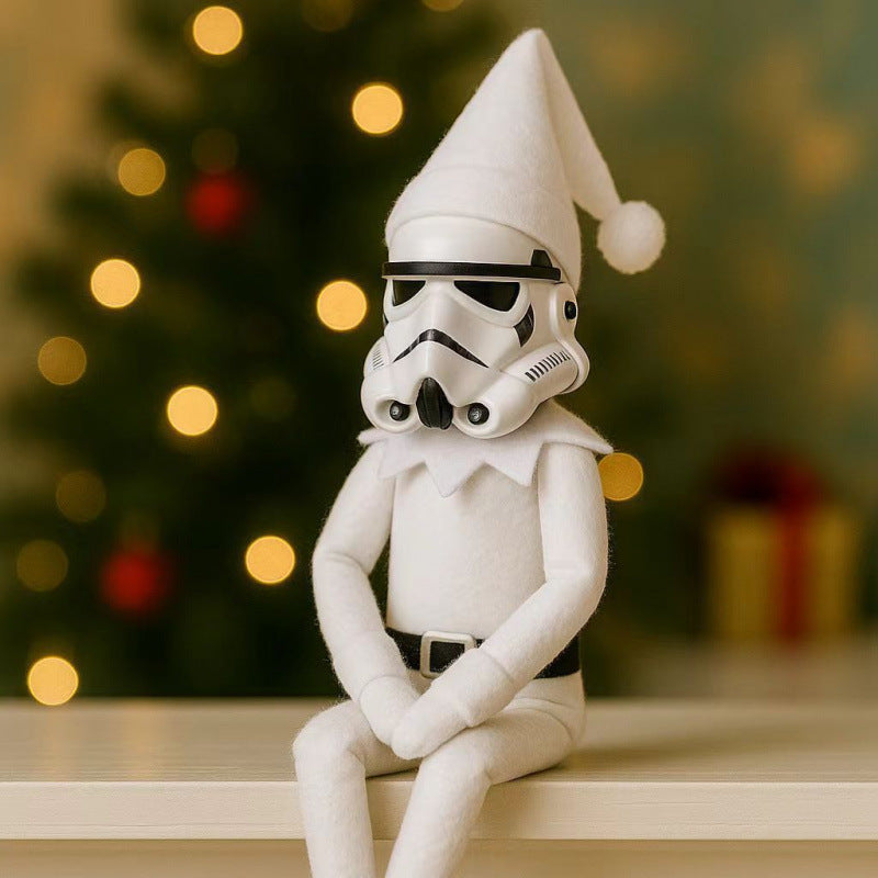 Christmas Elf Doll Stormtrooper Style Holiday Decoration