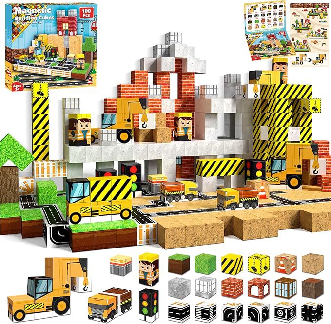 Mini World Magnetic Building Blocks for Kids DIY Castle Construction