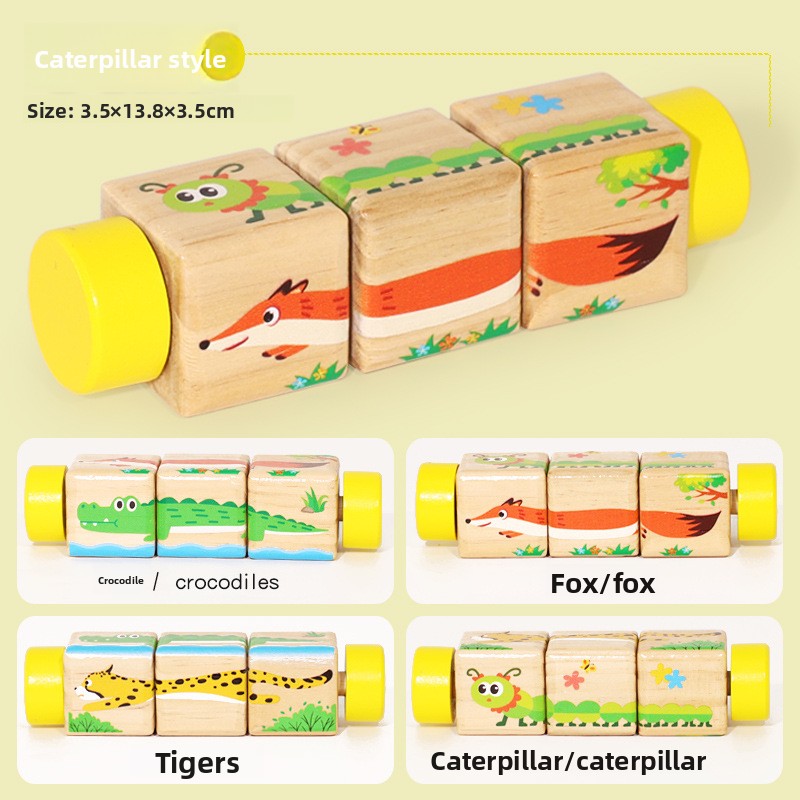 Wooden Rotating Puzzle Toy