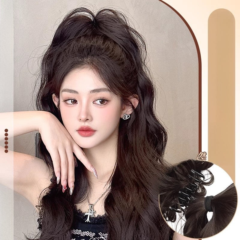 Waterfall Half Tie Clip On Ponytail Wig