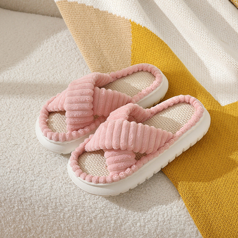 Plush Cotton Slippers