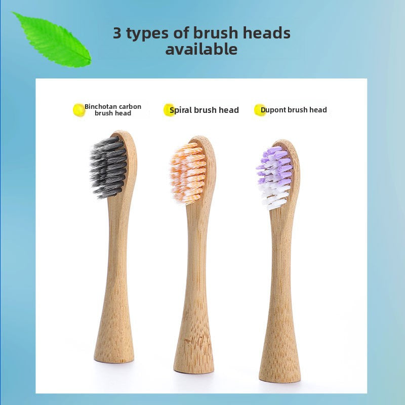 Smart Sonic Electric Toothbrush with Bamboo Head and 5 Modes