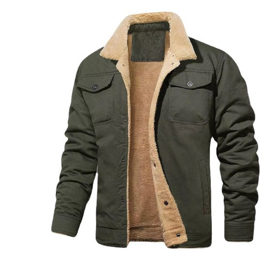 Men's Fleece-Lined Casual Jacket