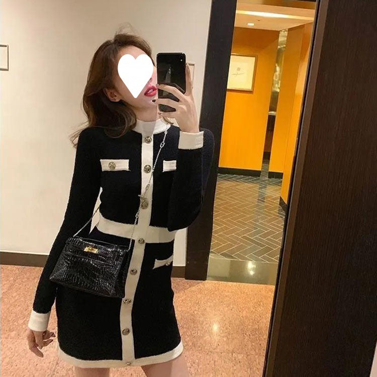 Women's Retro Knitted Dress