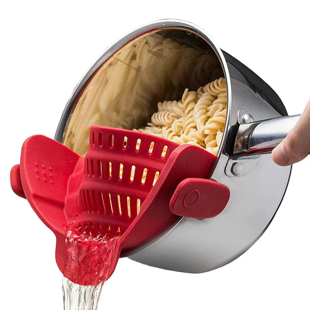 UNIVERSAL SILICONE STRAINER CLIP