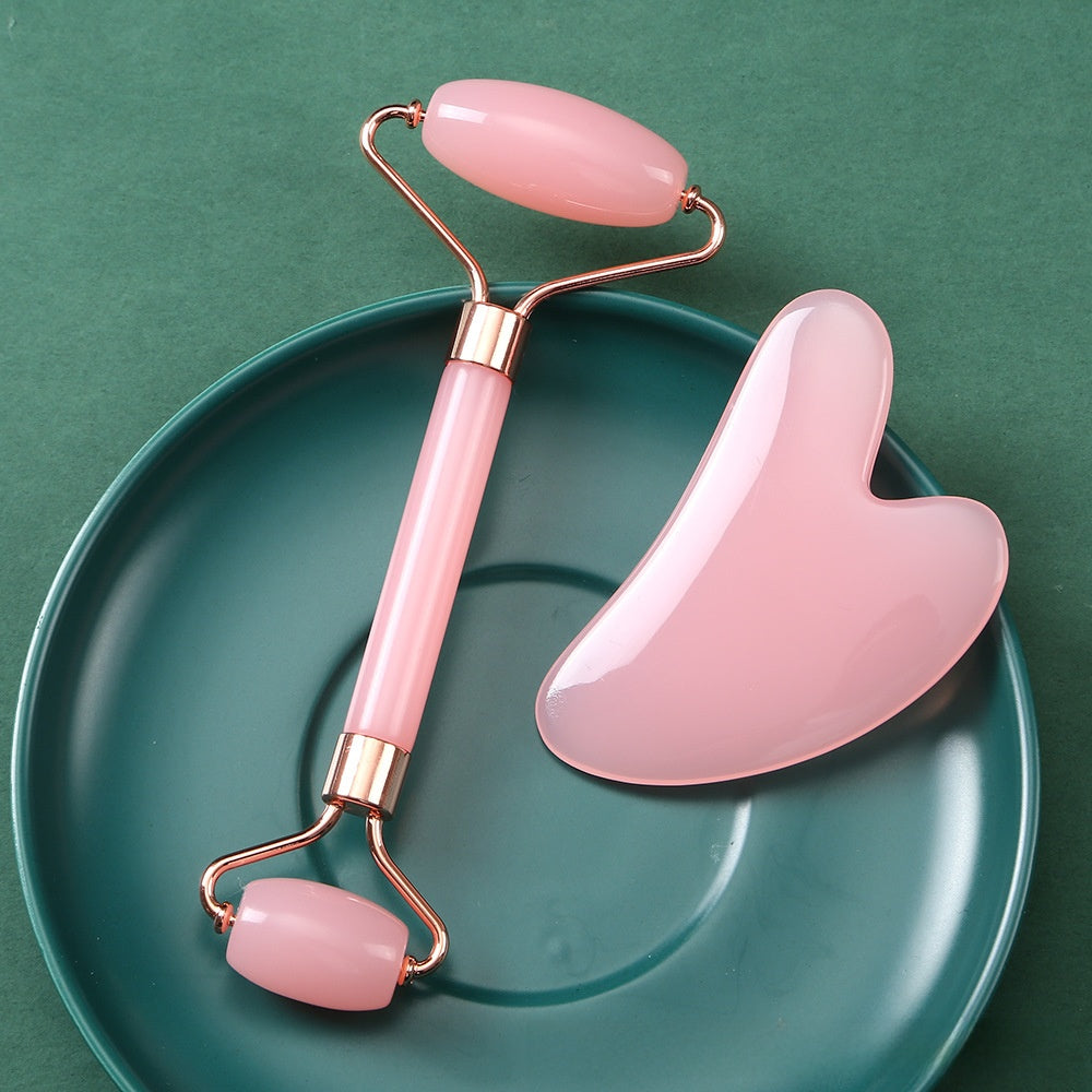 Facial Roller & Scraper Massage Set