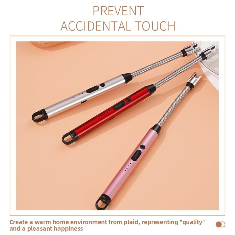 Extended Windproof Pulse Ignition Gun for Gas Stove and Candle Lighter