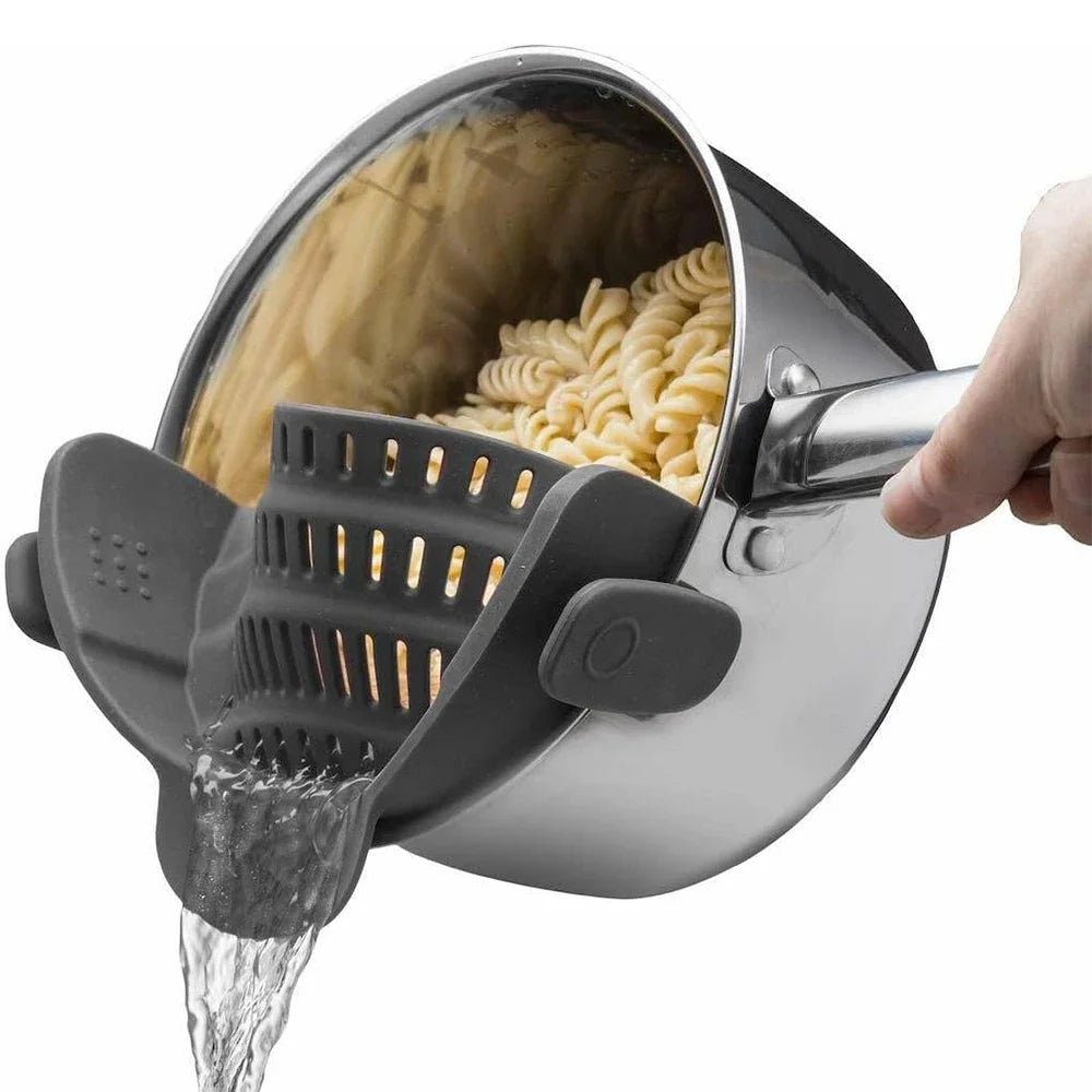 UNIVERSAL SILICONE STRAINER CLIP