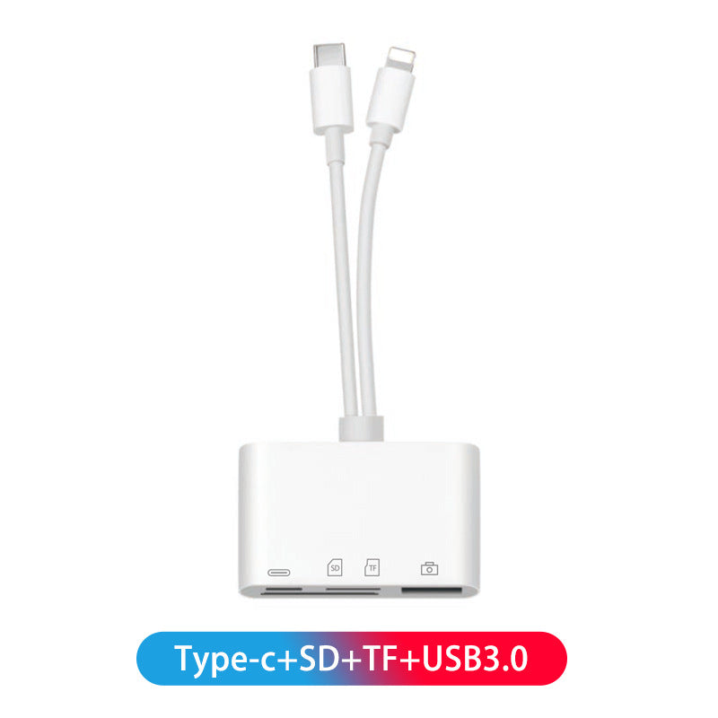 Type-C Multi-Function Card Reader for Android and Apple Devices