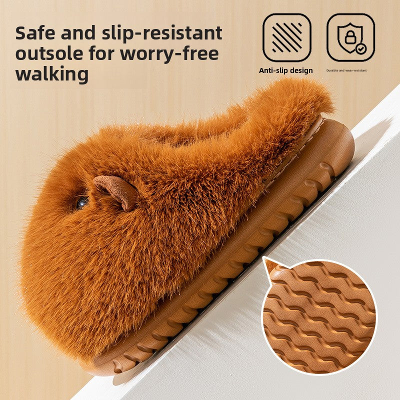 Plush Home Slippers for Women