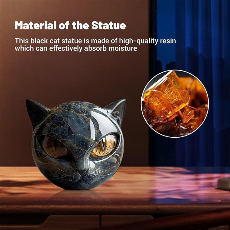Cat Head Resin Sculpture Home Decor