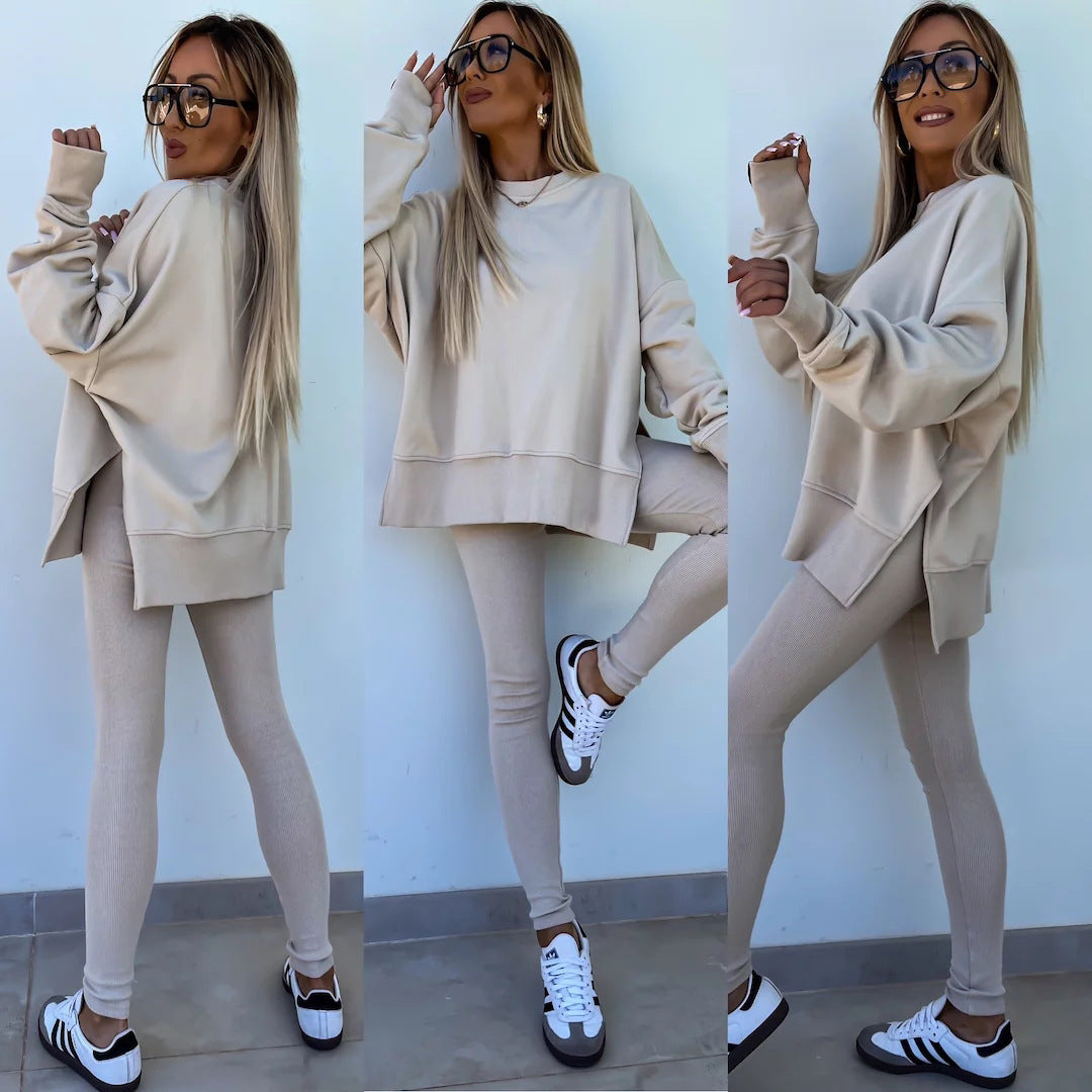 Women's Casual Sweatshirt and Pants Set