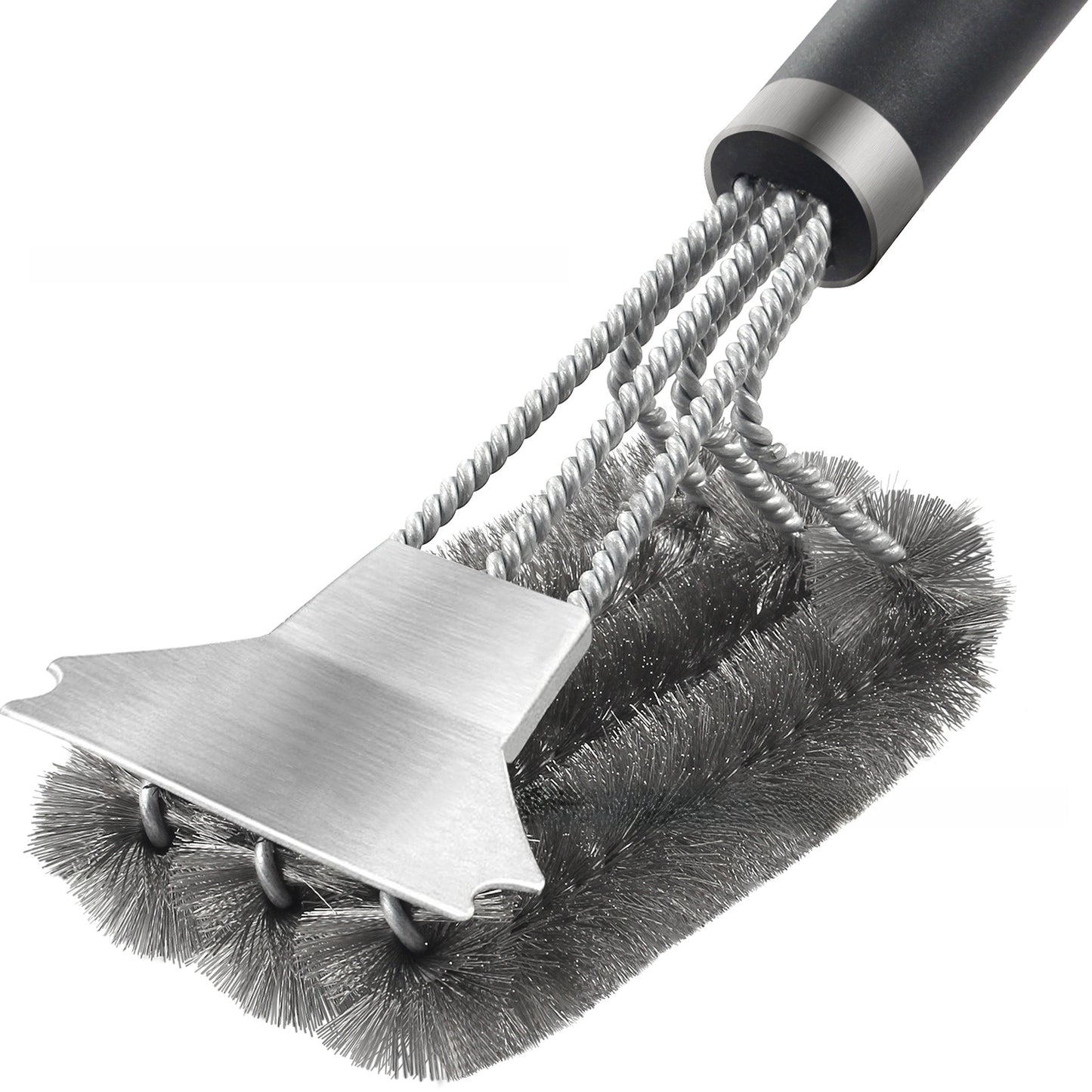 BBQ Grill Cleaning Brush - Stainless Steel Three-Head