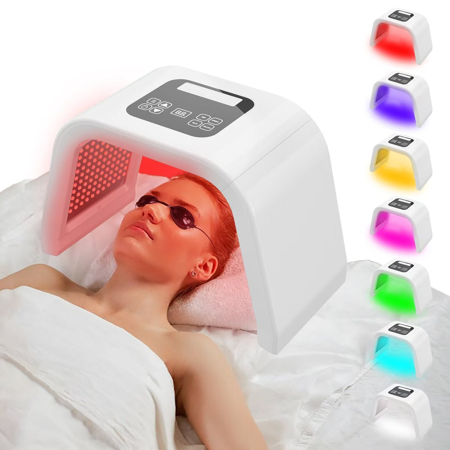Seven-Color LED Photon Facial Rejuvenation Device