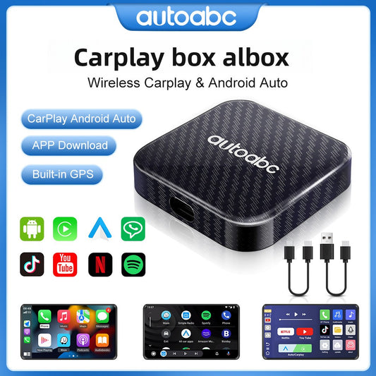 Wireless CarPlay AI Box - Android Auto with Streaming Apps