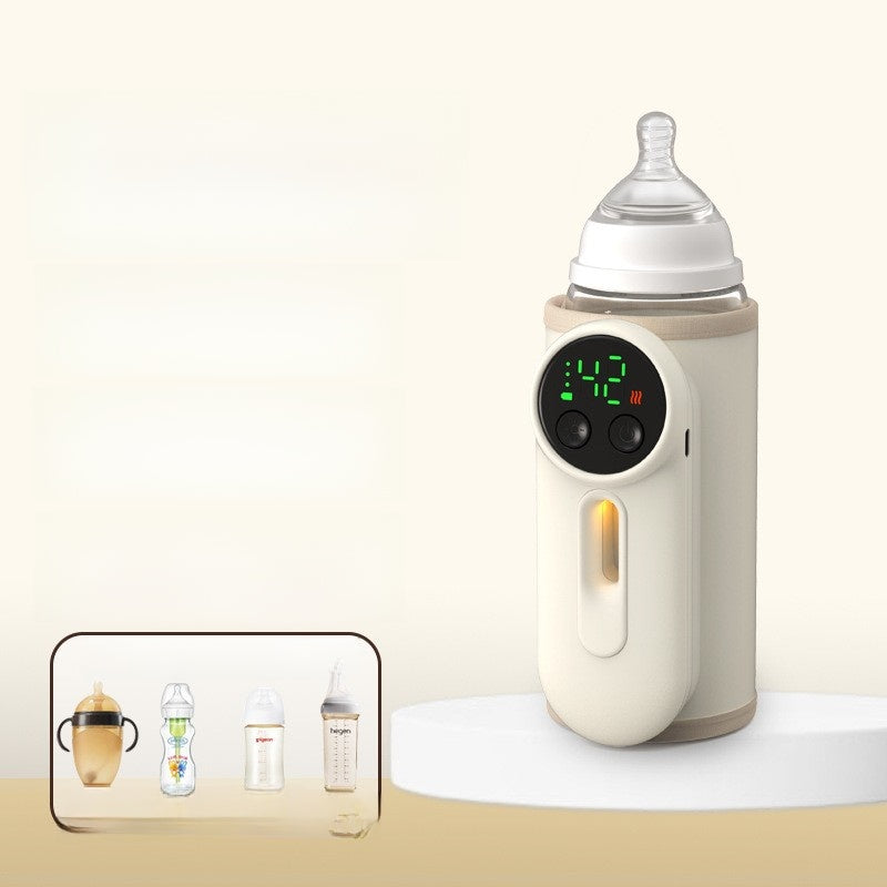 Wireless heating milk bottle insulation cover